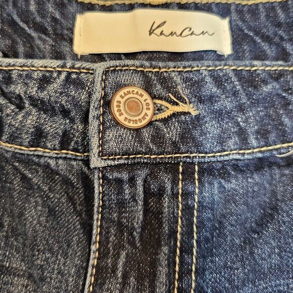 KanCan Jeans 13x30 Mount Pleasant High Rise Boyfriend Stretch Whiskered Raw Hem - Picture 13 of 13